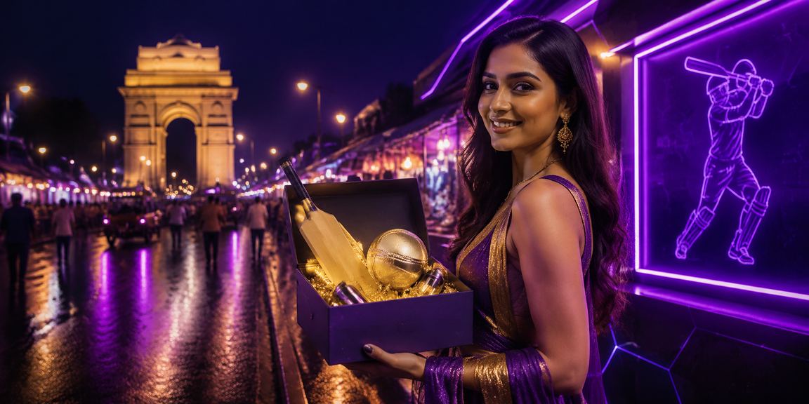 Vibrant Indian nightlife with sports and casino betting apps
