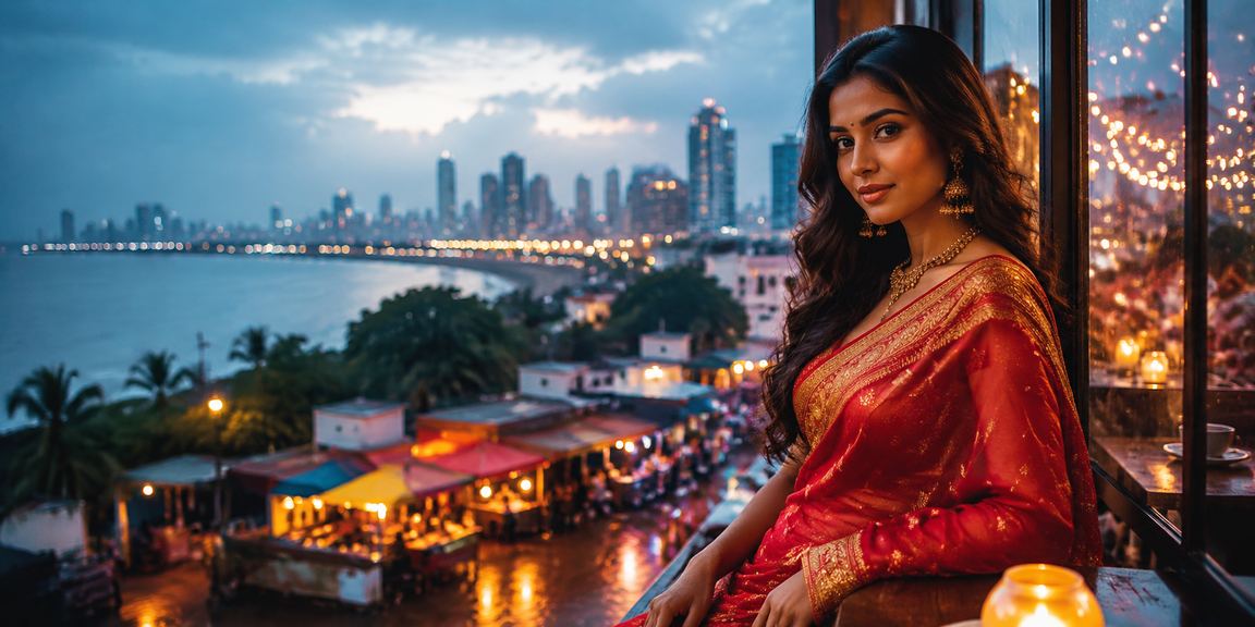 Teen Patti card game played in Mumbai with traditional attire